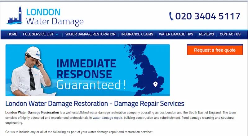 London Water Damage Restoration